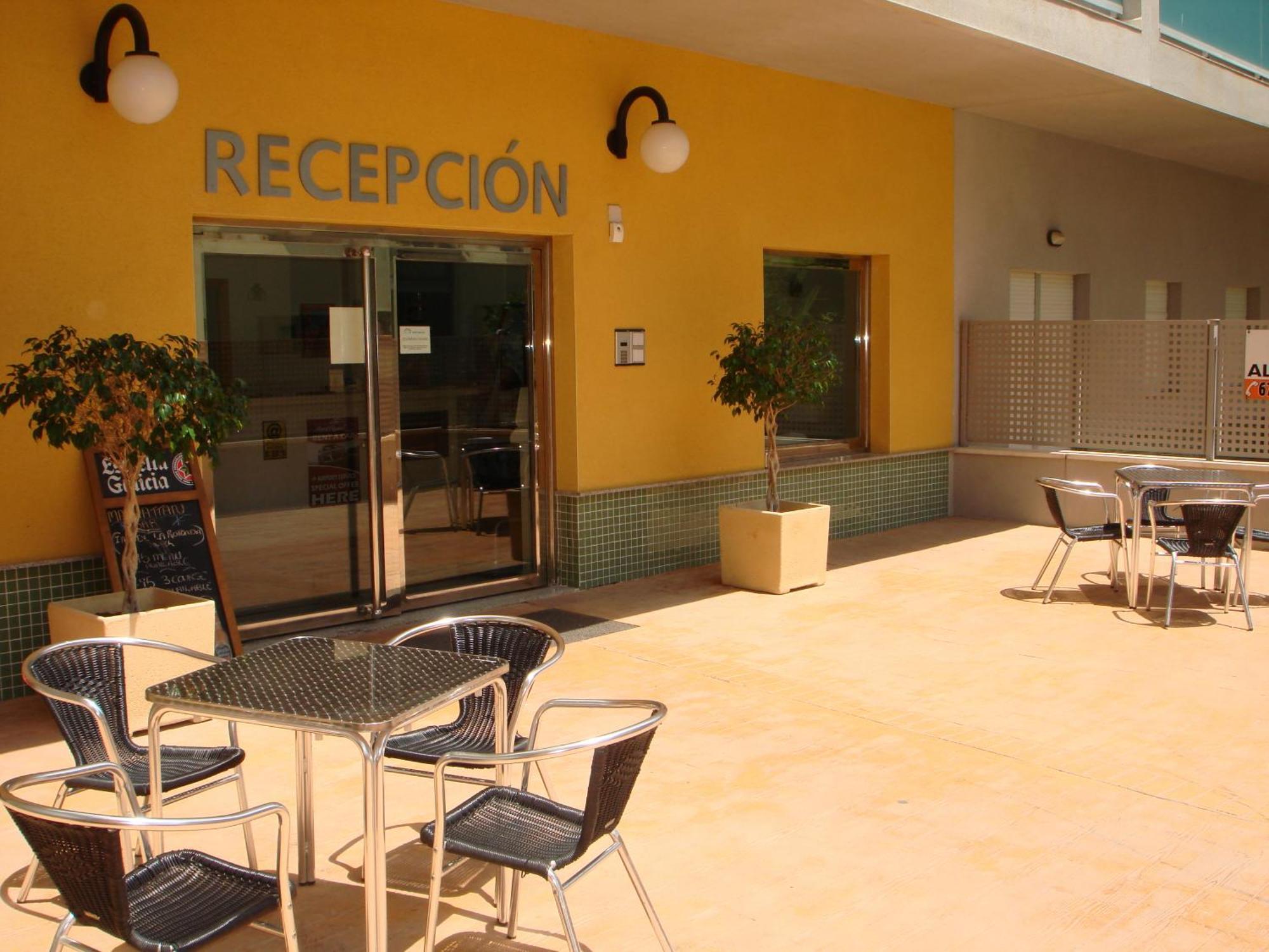 Reception La Rotonda Aparthotel Orihuela Exteriör bild